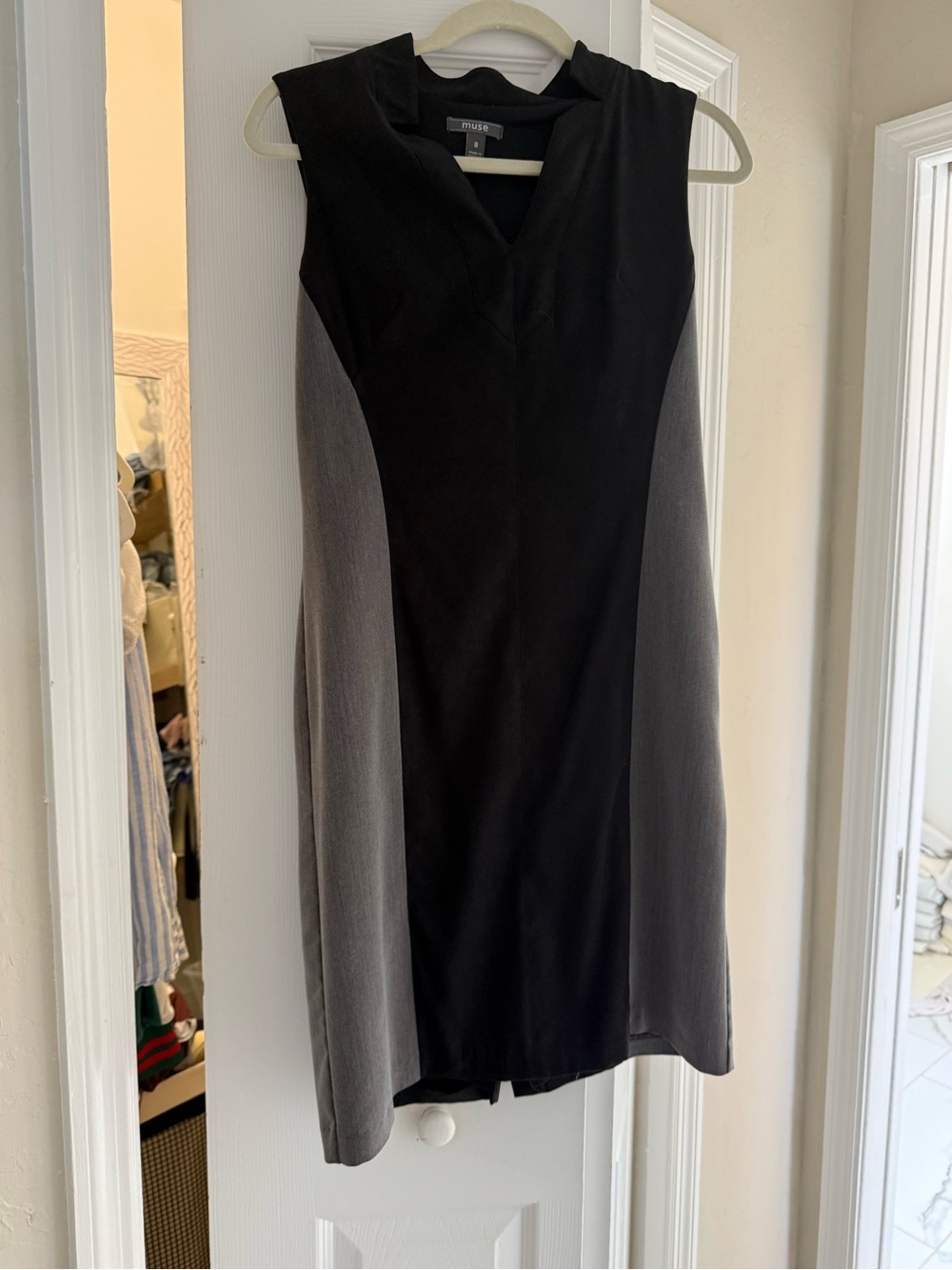 Women's black and gray dress